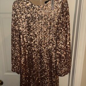 Sequin Gold Dress
